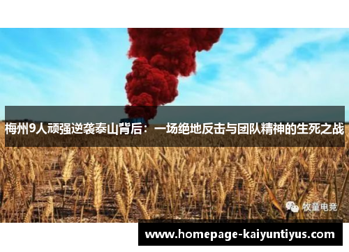 梅州9人顽强逆袭泰山背后：一场绝地反击与团队精神的生死之战